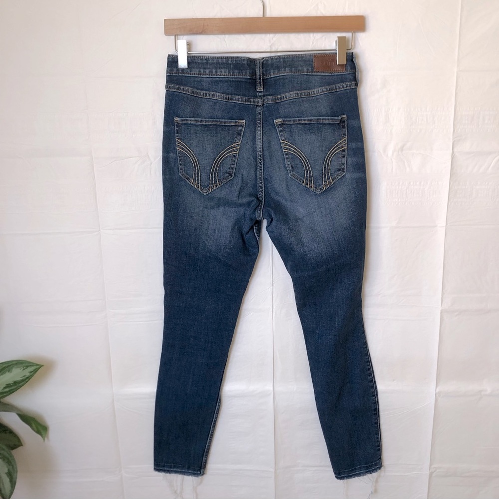 Y2K Hollister High Rise Super Skinny Jeans Women’s Size 27 Distressed Denim 90s